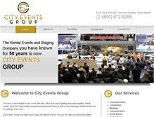 Tablet Screenshot of cityeventsgroup.com